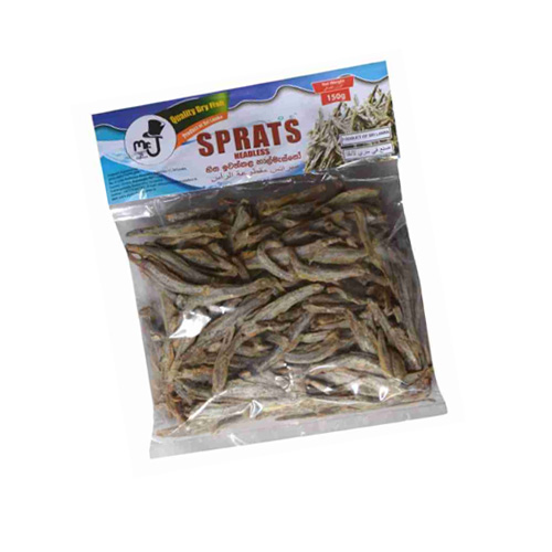 Mr J Dried Sprats Headless 150g