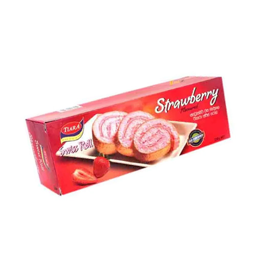 Tiara Swiss Roll Strawberry 200g